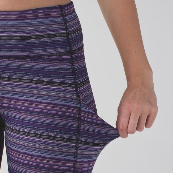 Lululemon Speed Tight IV Space Dye Twist Ultra Violet Multi / Black Size 8 - Picture 6 of 16